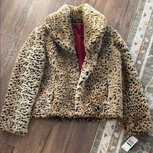 Jackets & Blazers - Leopard Print Faux Fur Jacket